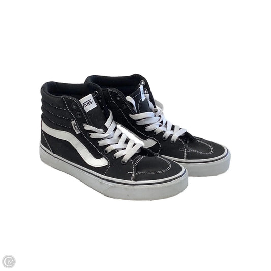 Shoes Sneakers By Vans In Black & White, Size: 8.5