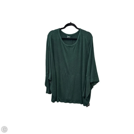 Top Long Sleeve By Maurices In Green, Size: 2x