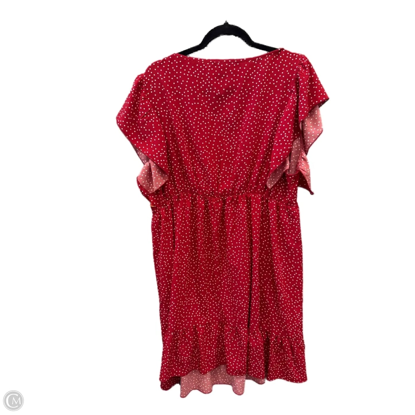 Dress Casual Midi By Shein In Red & White, Size: 3x