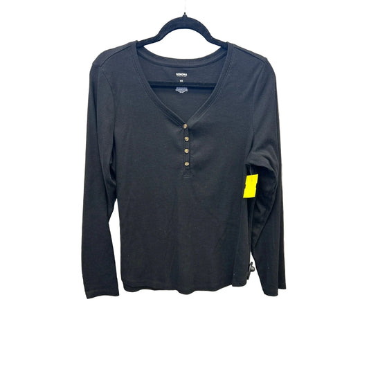 Top Long Sleeve By Sonoma In Black, Size: Xl