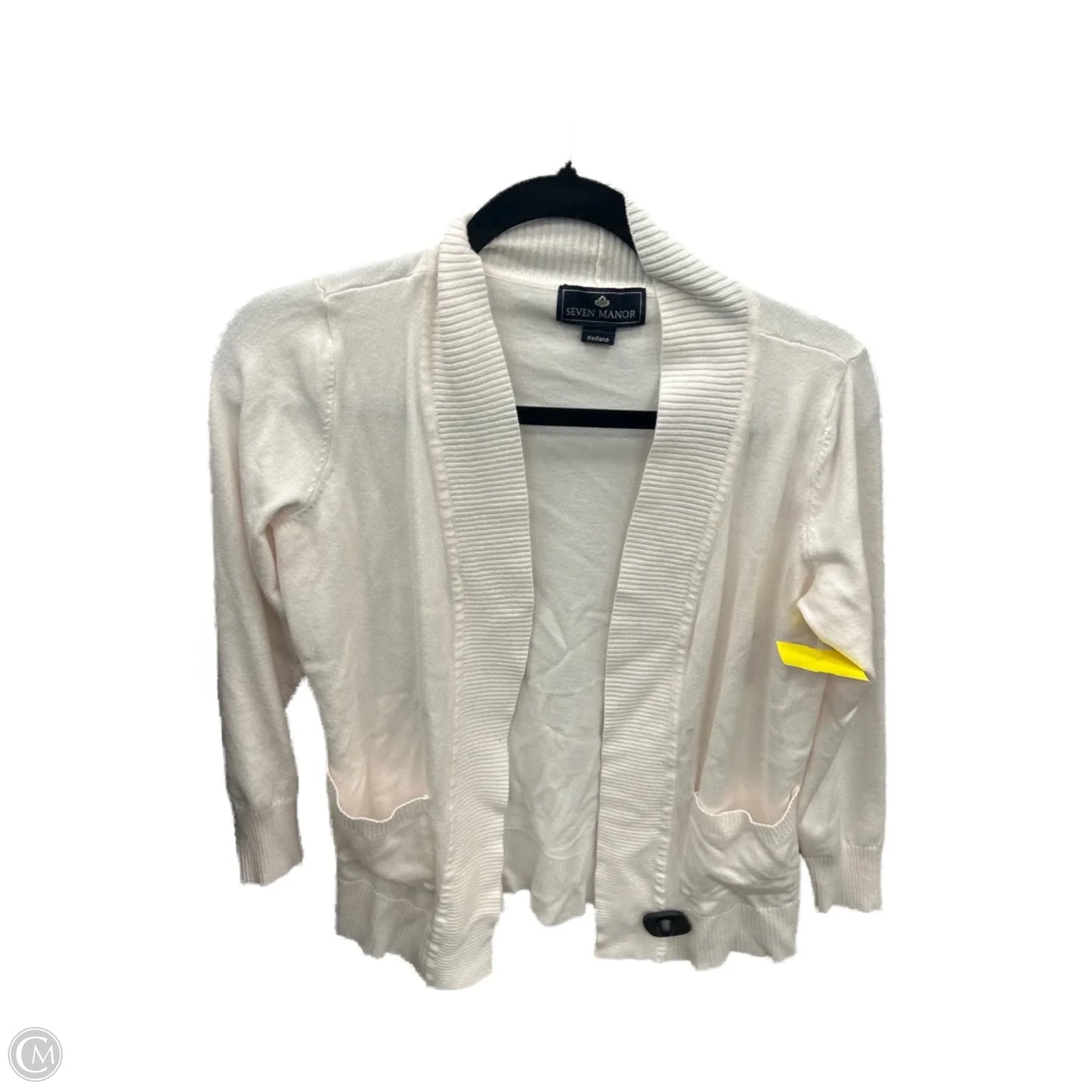 Cardigan By Clothes Mentor In White, Size: M
