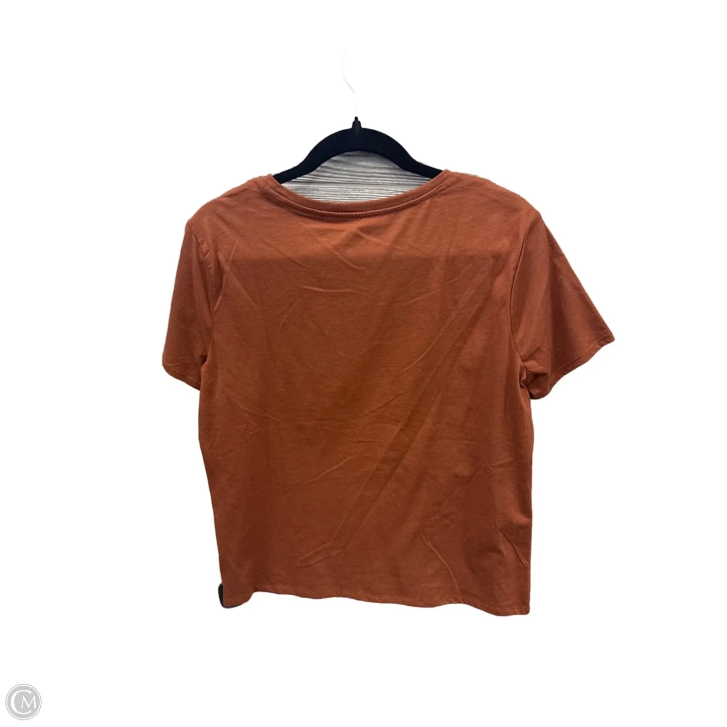 Top Short Sleeve By Nine West Apparel In Brown, Size: L