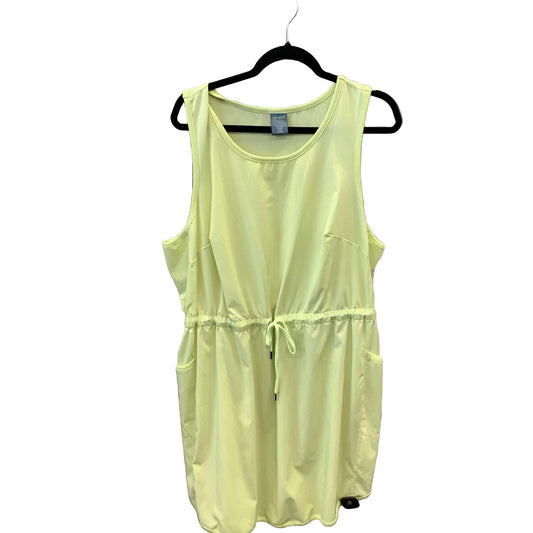Athletic Dress By Tek Gear In Yellow, Size: 2x