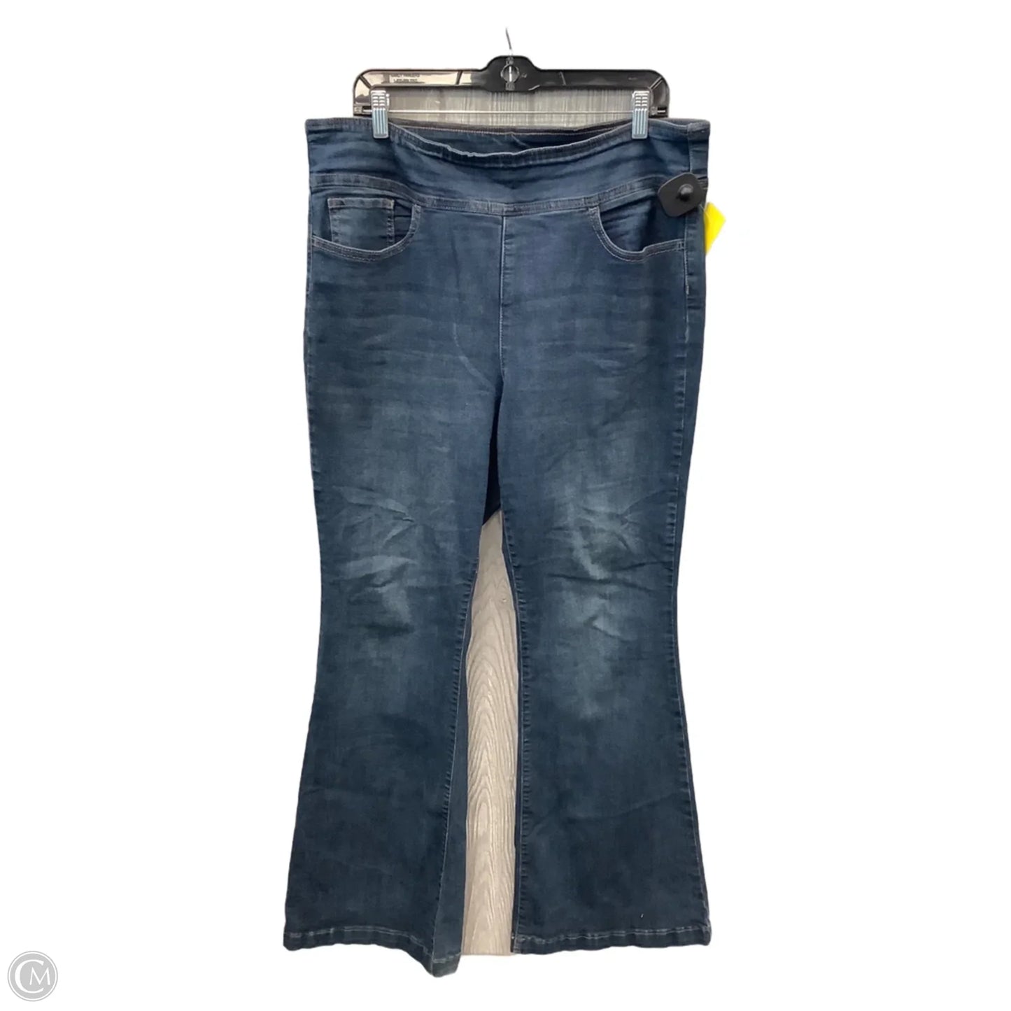 Jeans Flared By Sofia By Sofia Vergara In Blue Denim, Size: 18