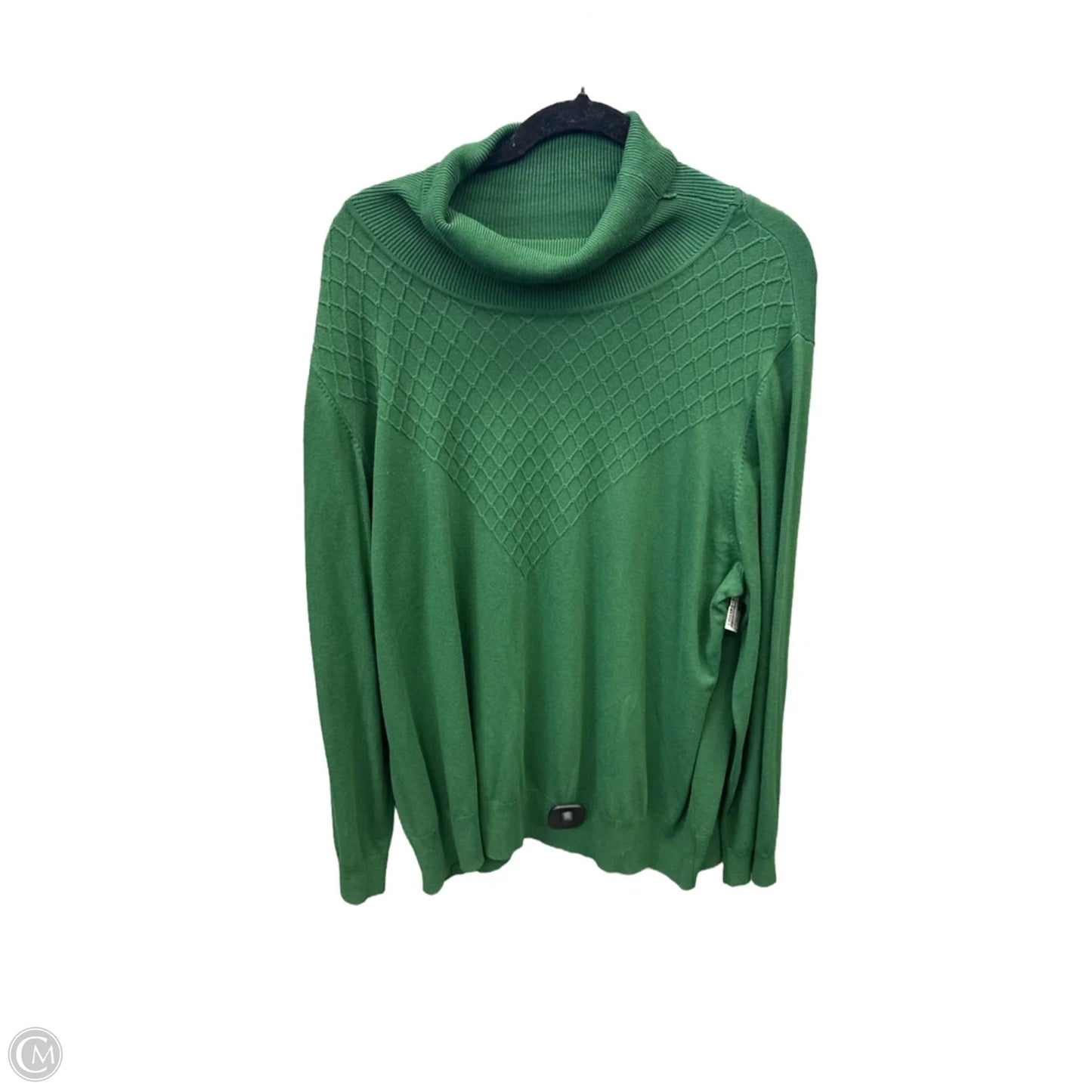 Top Long Sleeve By Clothes Mentor In Green, Size: 3x
