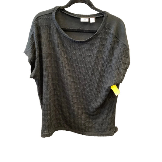 Top Short Sleeve By Cato In Black, Size: 1x