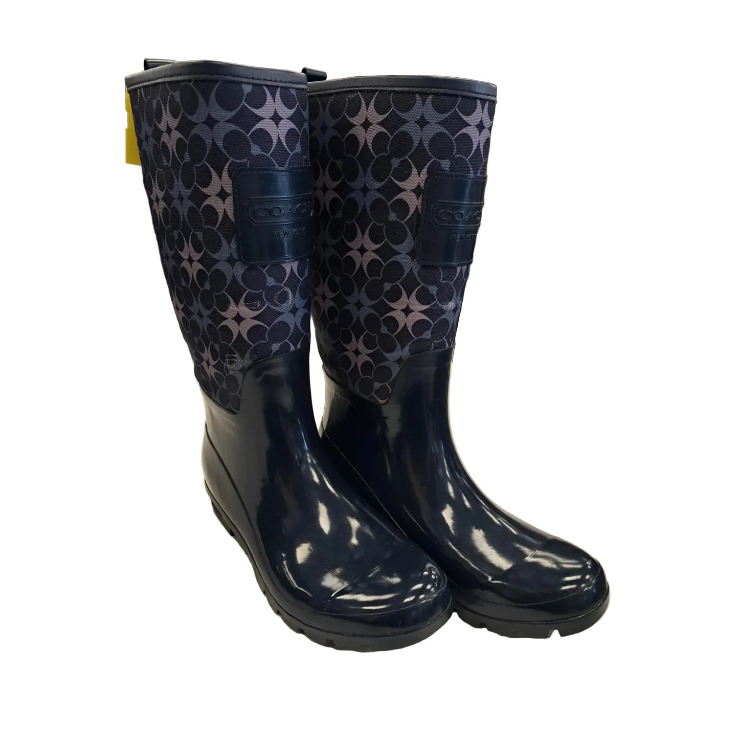 Boots Designer By Coach In Blue, Size: 9