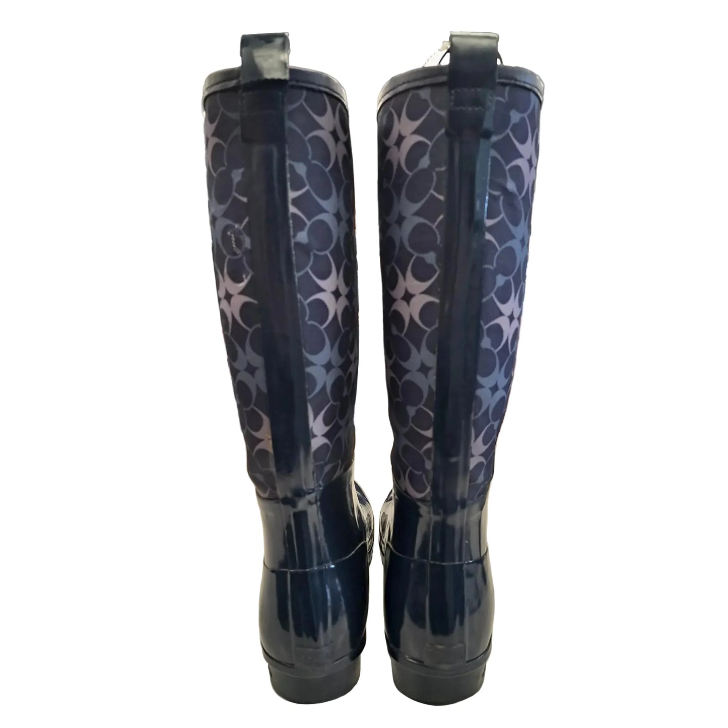 Boots Designer By Coach In Blue, Size: 9