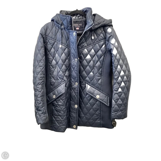 Coat Puffer & Quilted By London Fog In Blue, Size: L