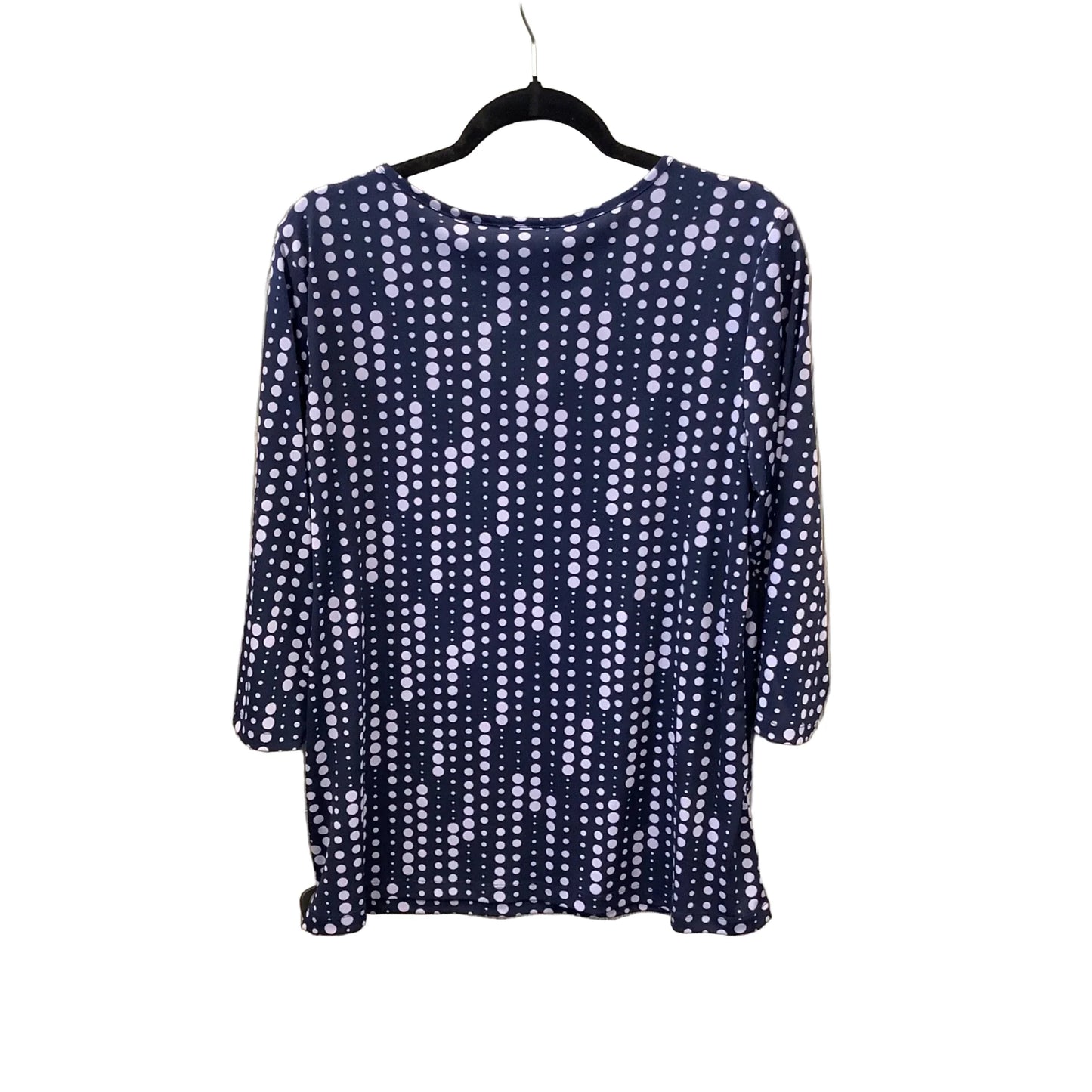 Top Long Sleeve By Christopher And Banks In Blue, Size: L