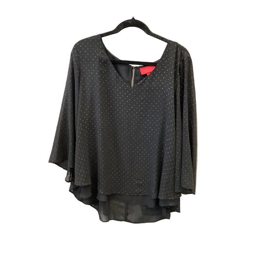Top Long Sleeve By Jennifer Lopez In Black, Size: Xl