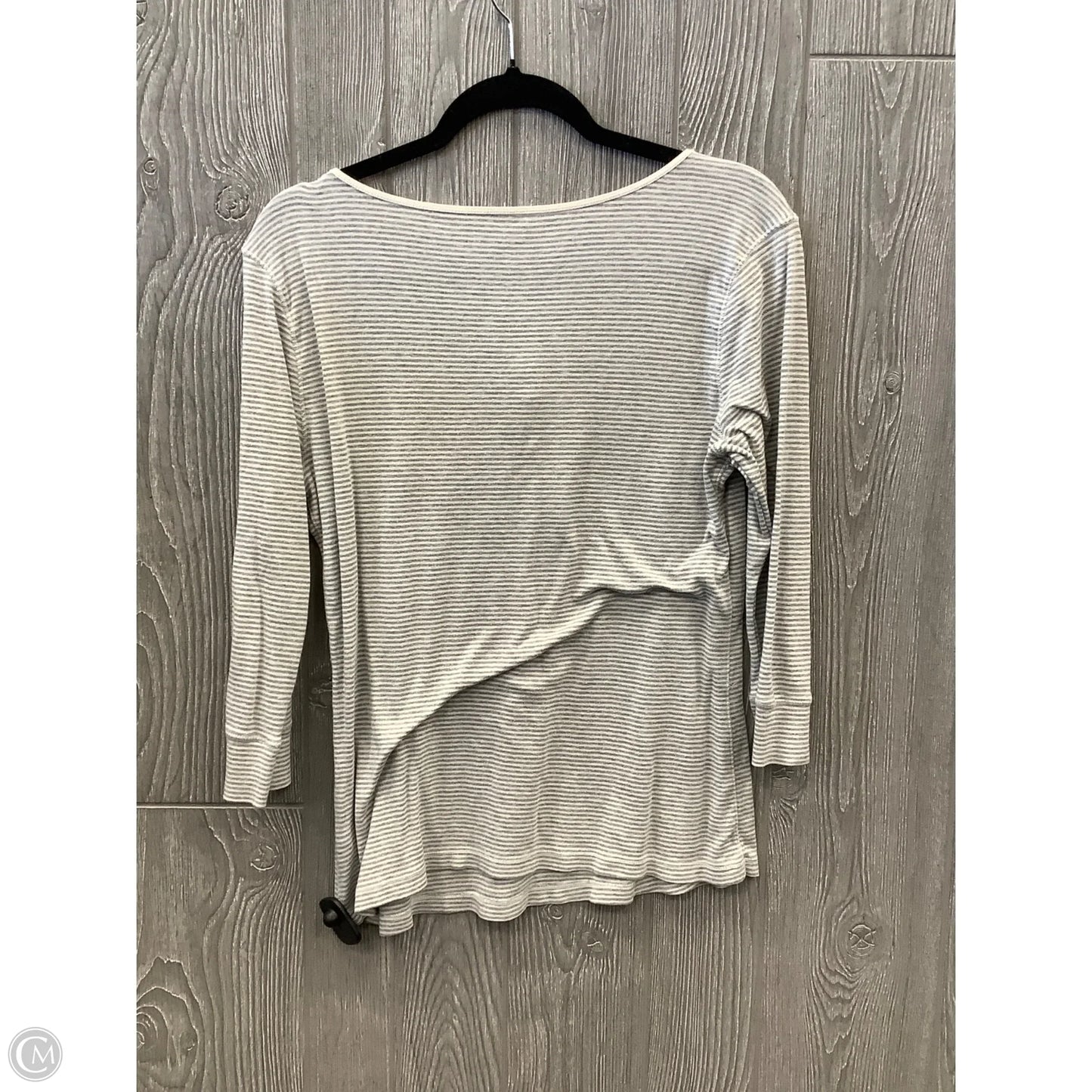 Top Long Sleeve By Gap In Striped Pattern, Size: L