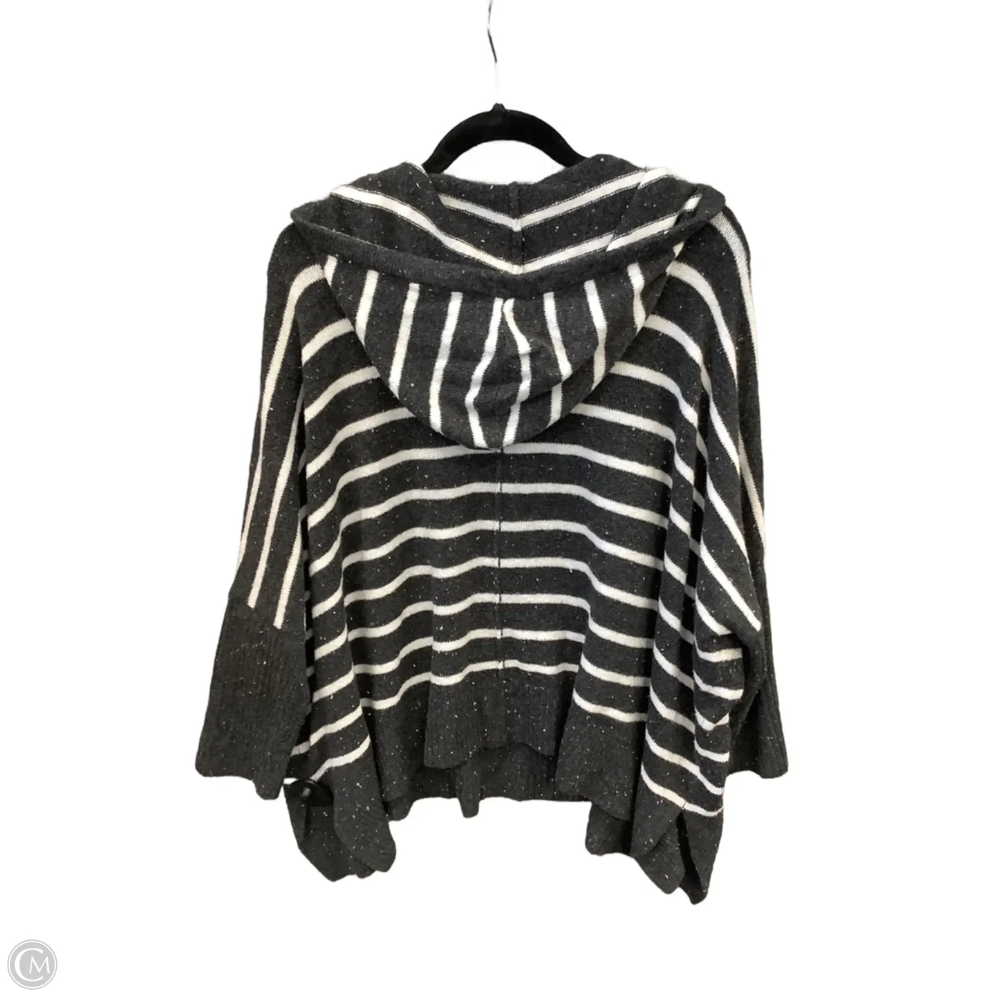 Sweater By Loft In Grey & White, Size: L