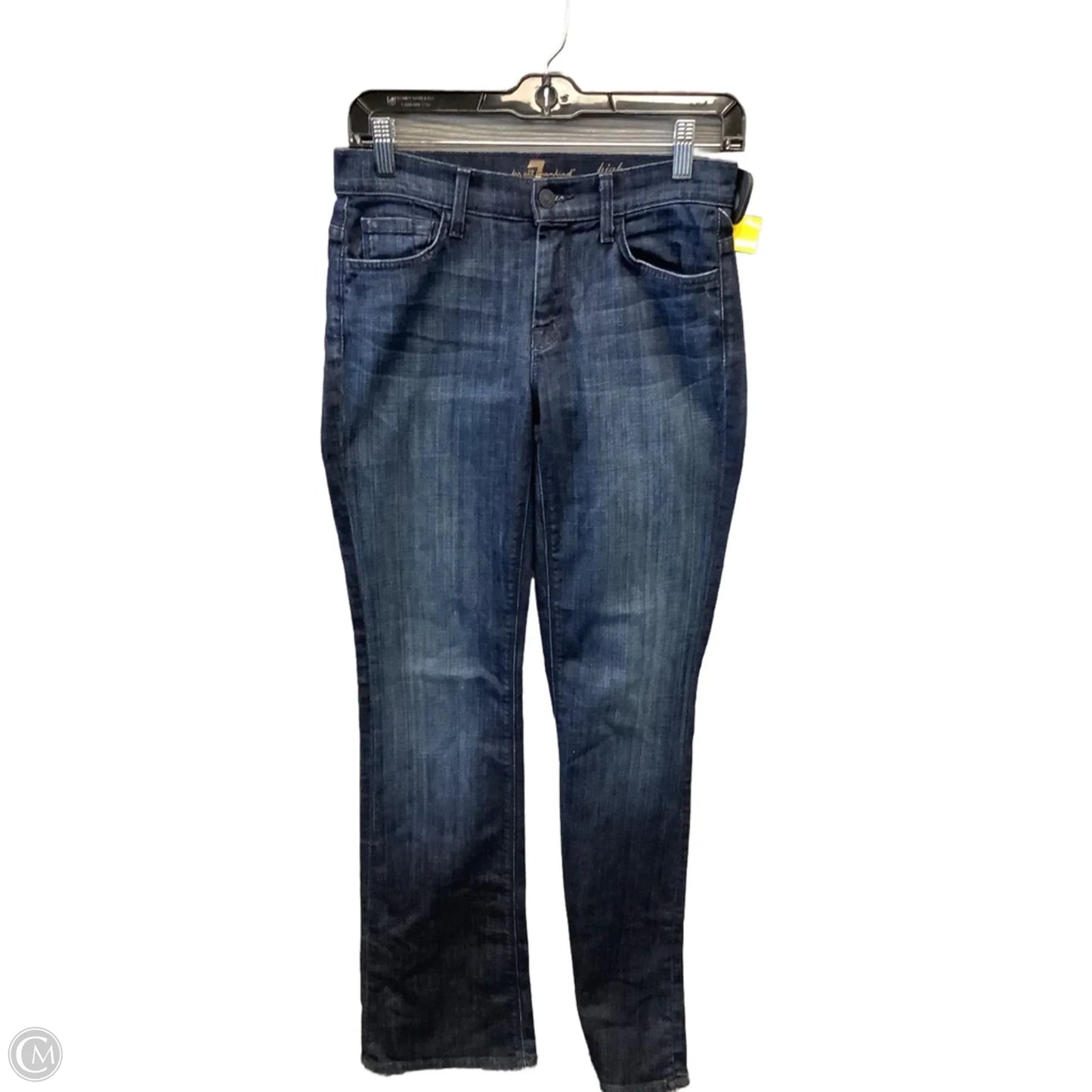 Jeans Boot Cut By 7 For All Mankind In Blue Denim, Size: 2