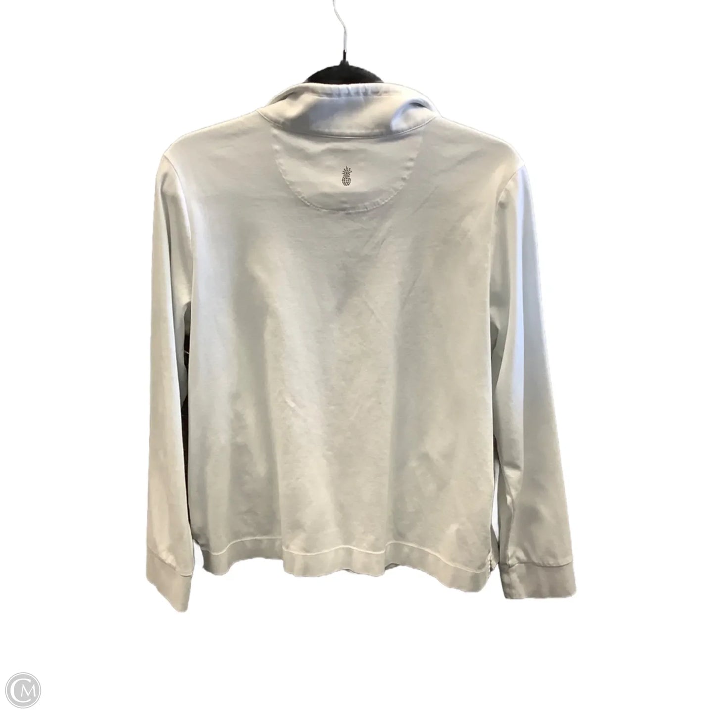 Athletic Top Long Sleeve Collar By Tommy Bahama In White, Size: L