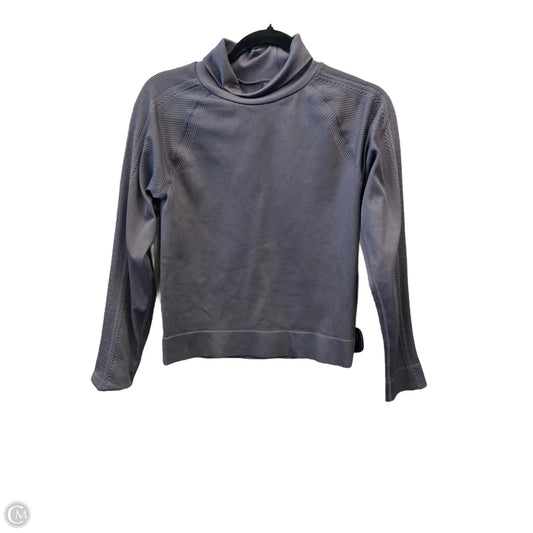 Athletic Top Long Sleeve Collar By Mta Sport In Grey, Size: Xl