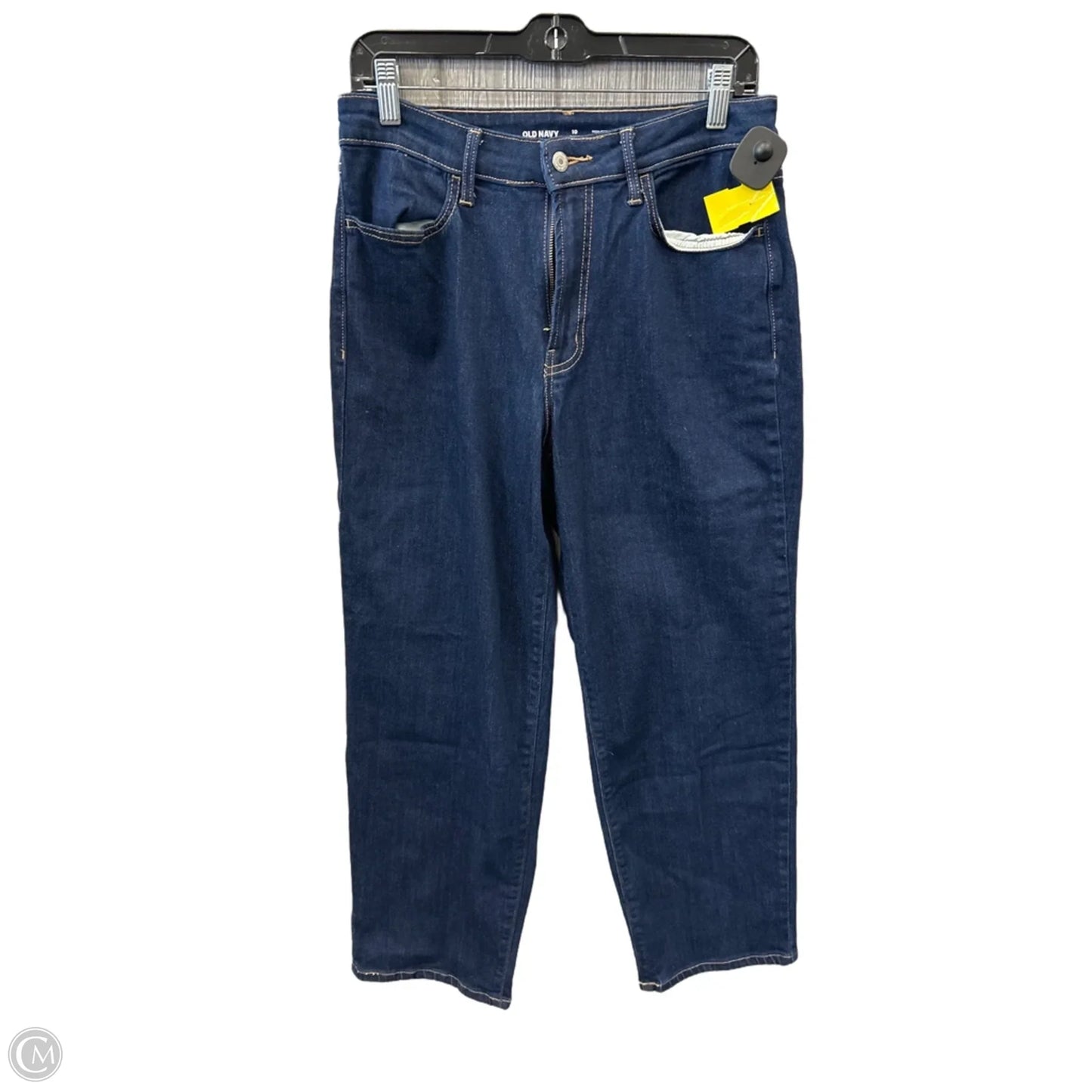 Jeans Straight By Old Navy In Blue Denim, Size: 10
