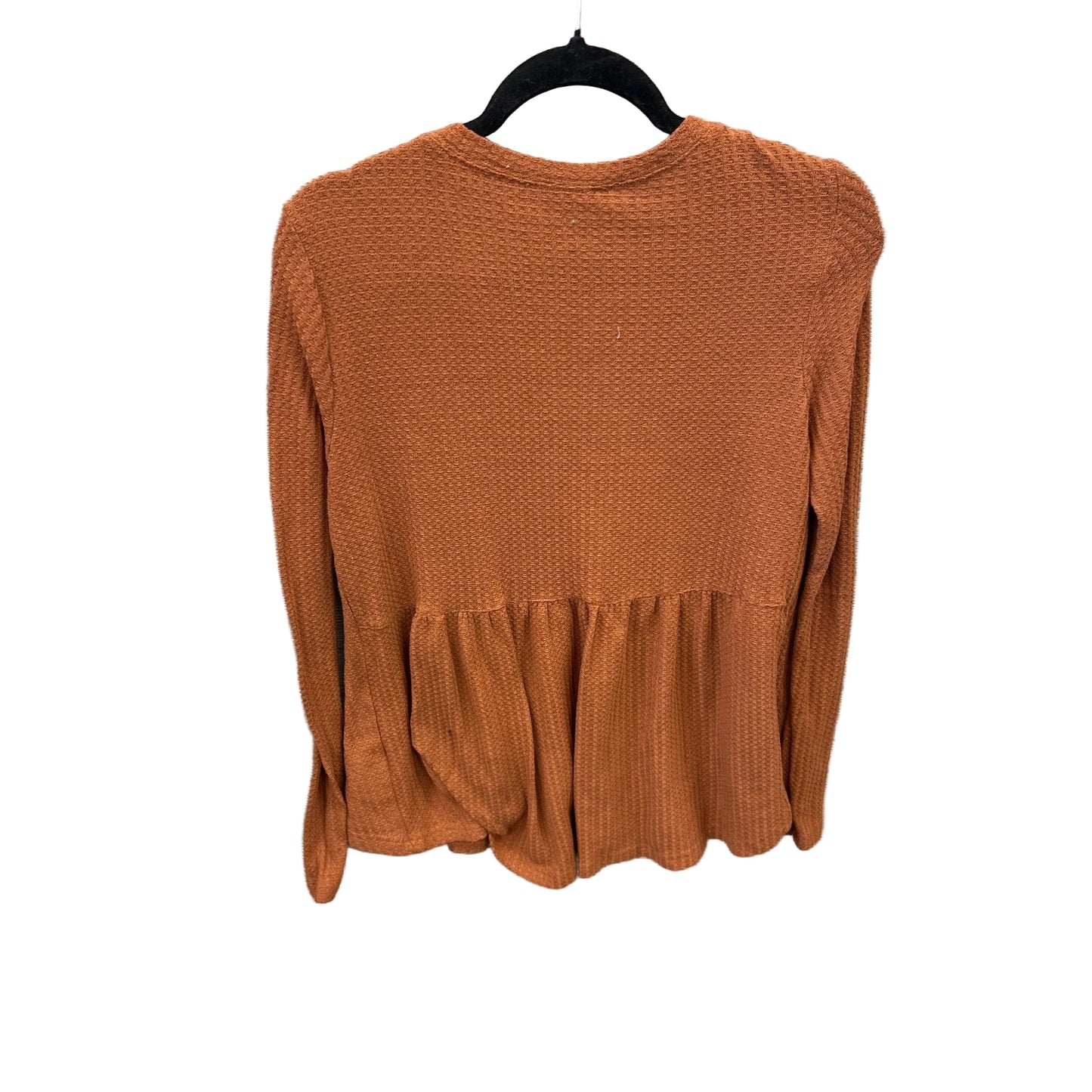 Top Long Sleeve By New In In Brown, Size: M