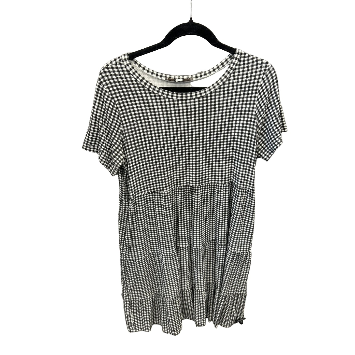 Dress Casual Midi By Loft In Checkered Pattern, Size: M