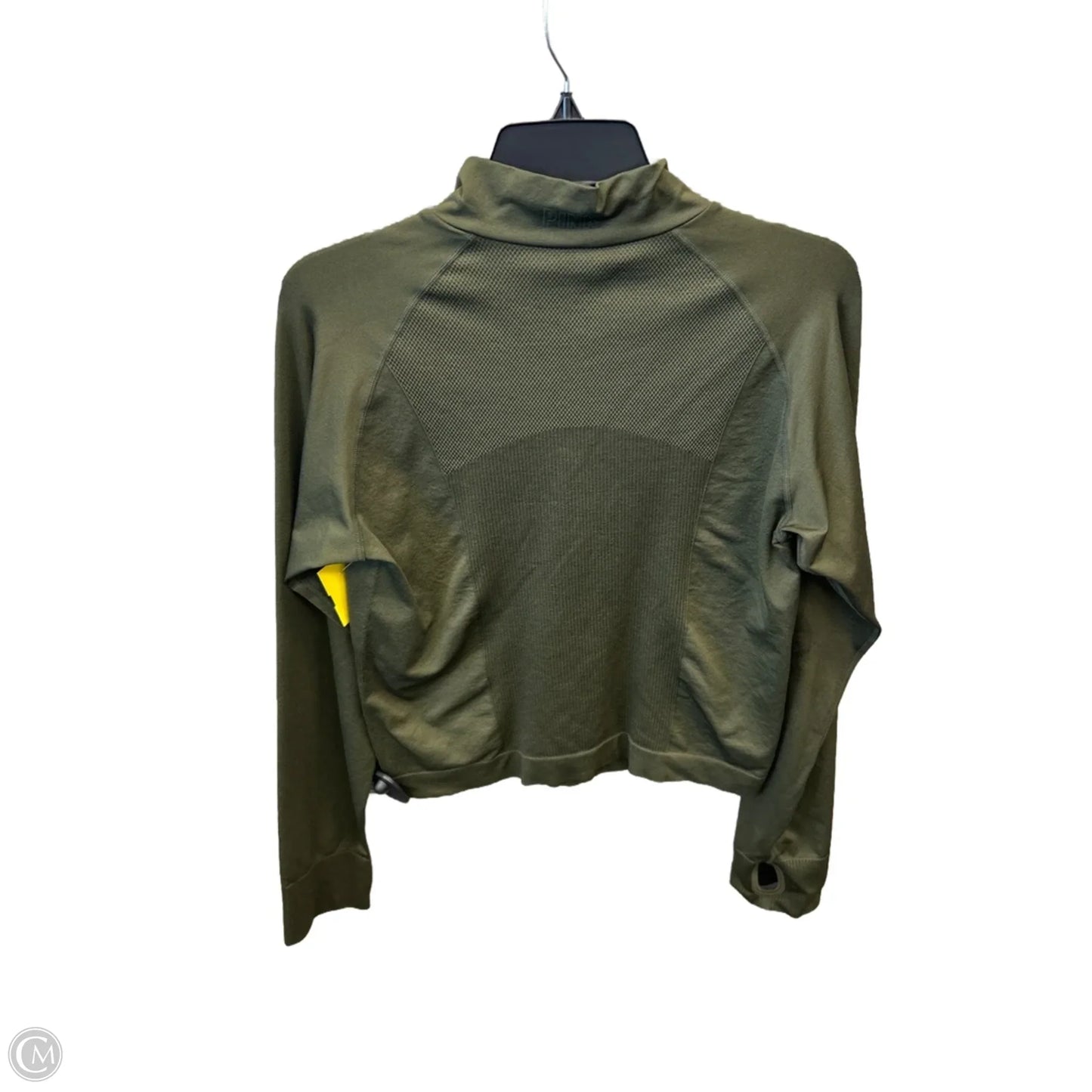 Athletic Top Long Sleeve Collar By Pink In Green, Size: Xl