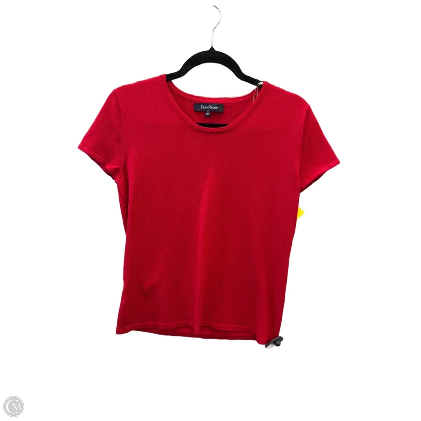 Top Short Sleeve By Evan-picone In Red, Size: M