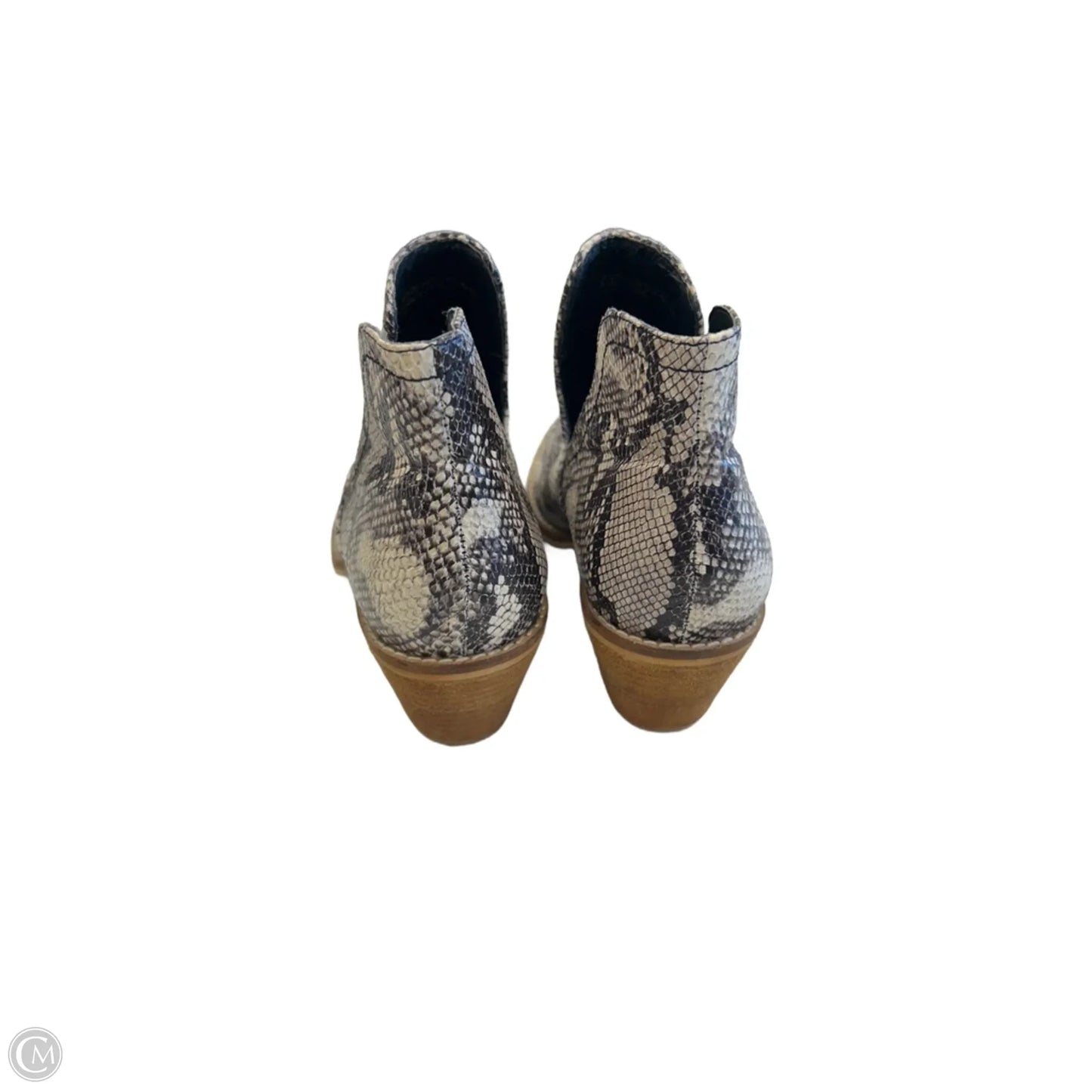 Boots Ankle Flats By Clothes Mentor In Snakeskin Print, Size: 7