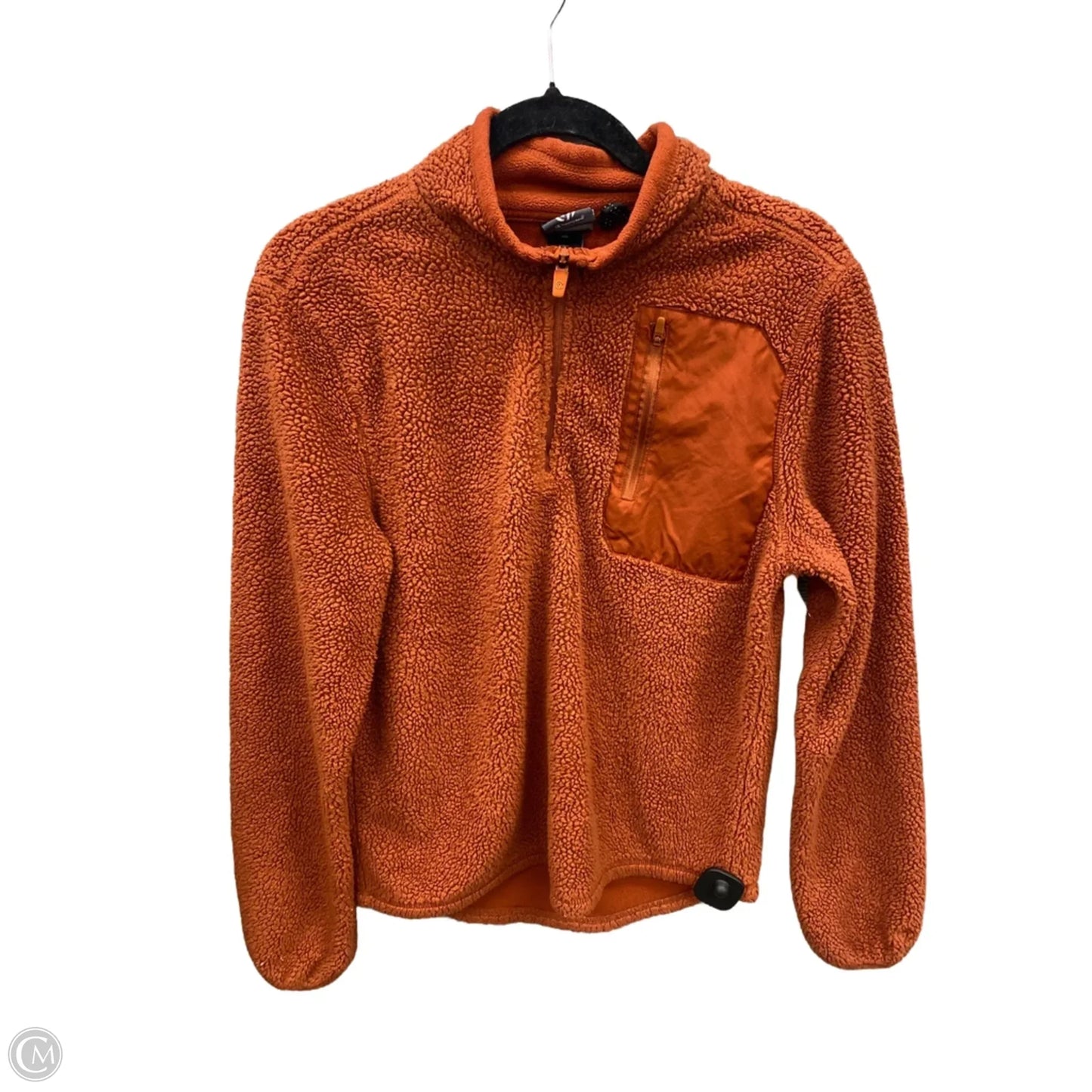 Athletic Sweatshirt Hoodie By Champion In Orange, Size: S