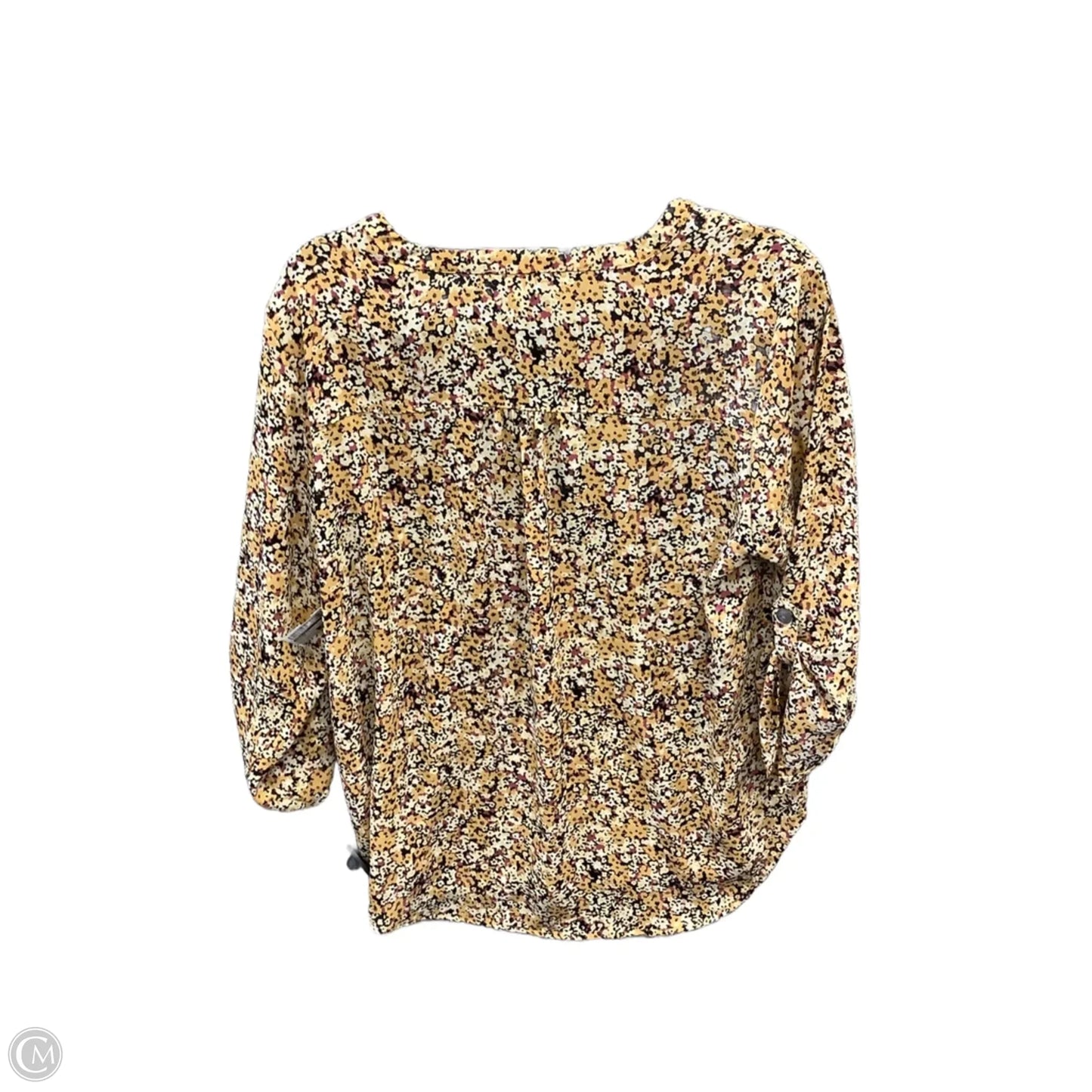 Blouse Long Sleeve By Maurices In Yellow, Size: L