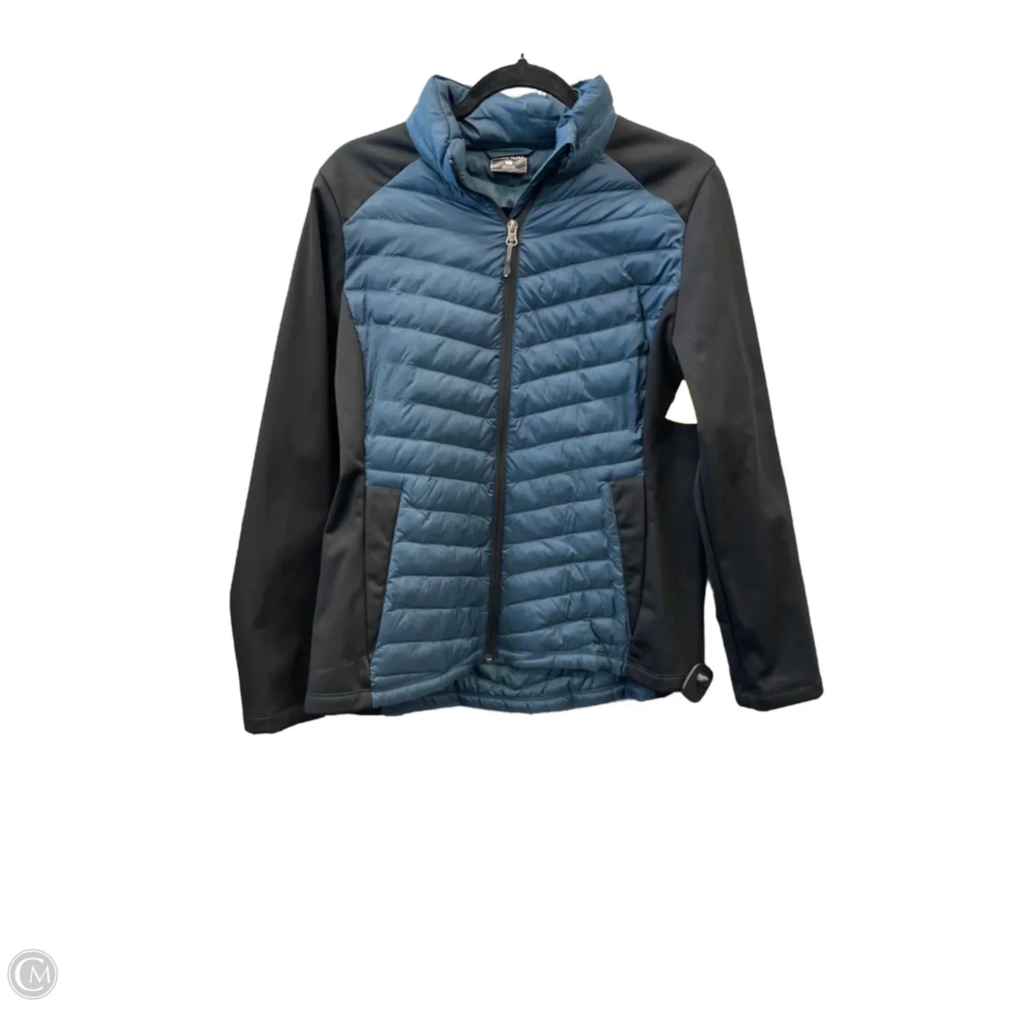 Jacket Puffer & Quilted By 32 Degrees In Black & Blue, Size: L