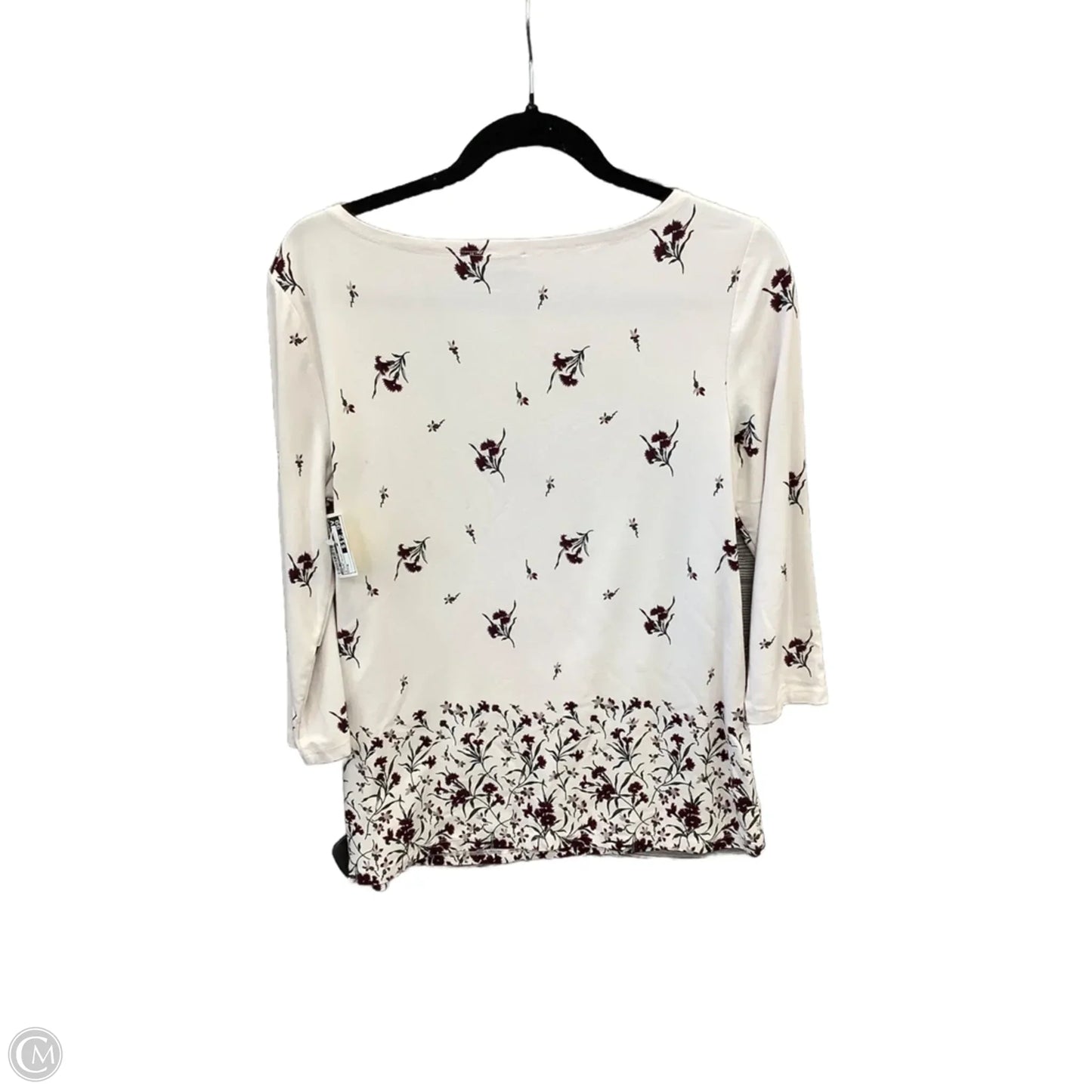Top Long Sleeve By Ann Taylor In Floral Print, Size: M