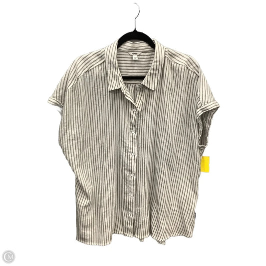 Top Short Sleeve By Sonoma In Striped Pattern, Size: Xxl