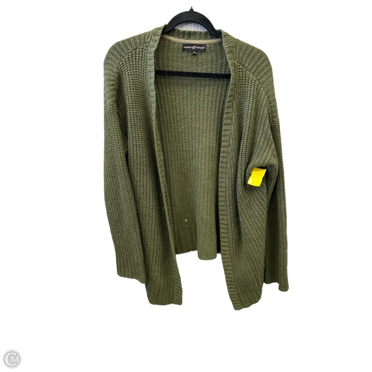 Sweater Cardigan By Almost Famous In Green, Size: L