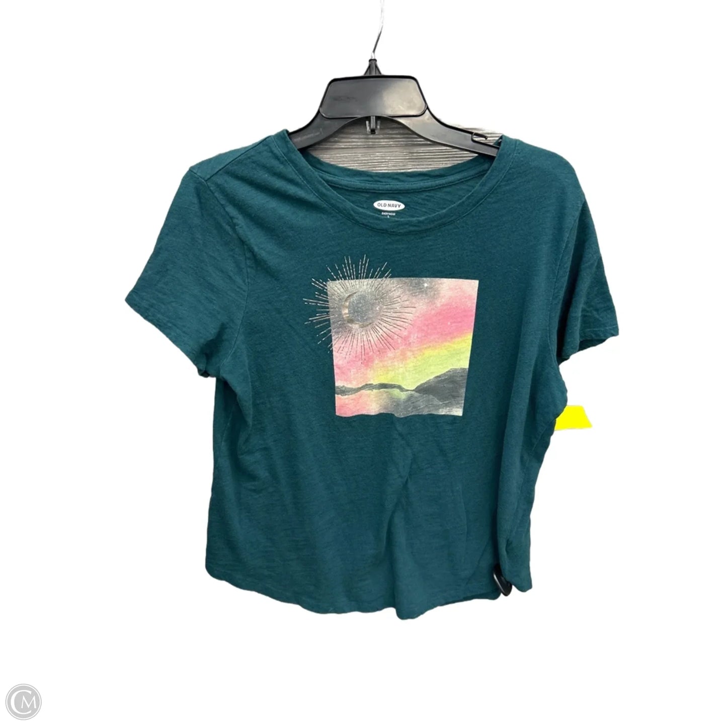 Top Short Sleeve By Old Navy In Green, Size: L