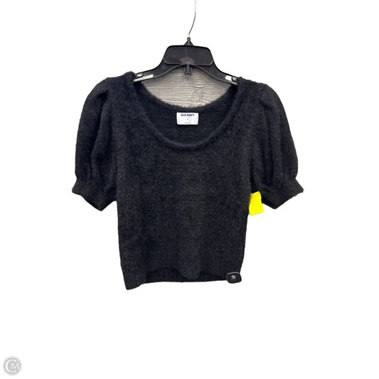 Sweater Short Sleeve By Old Navy In Black, Size: M