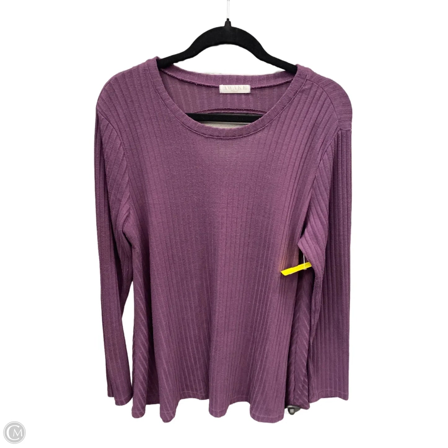 Top Long Sleeve By Awake In Purple, Size: L
