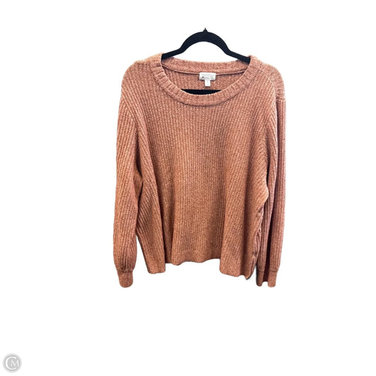 Sweater By Market & Spruce In Orange, Size: 2x