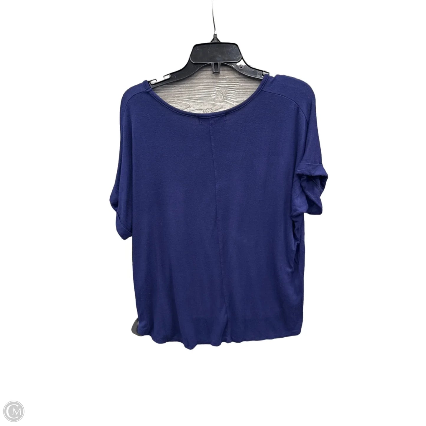 Top Short Sleeve By Coin In Navy, Size: 1x