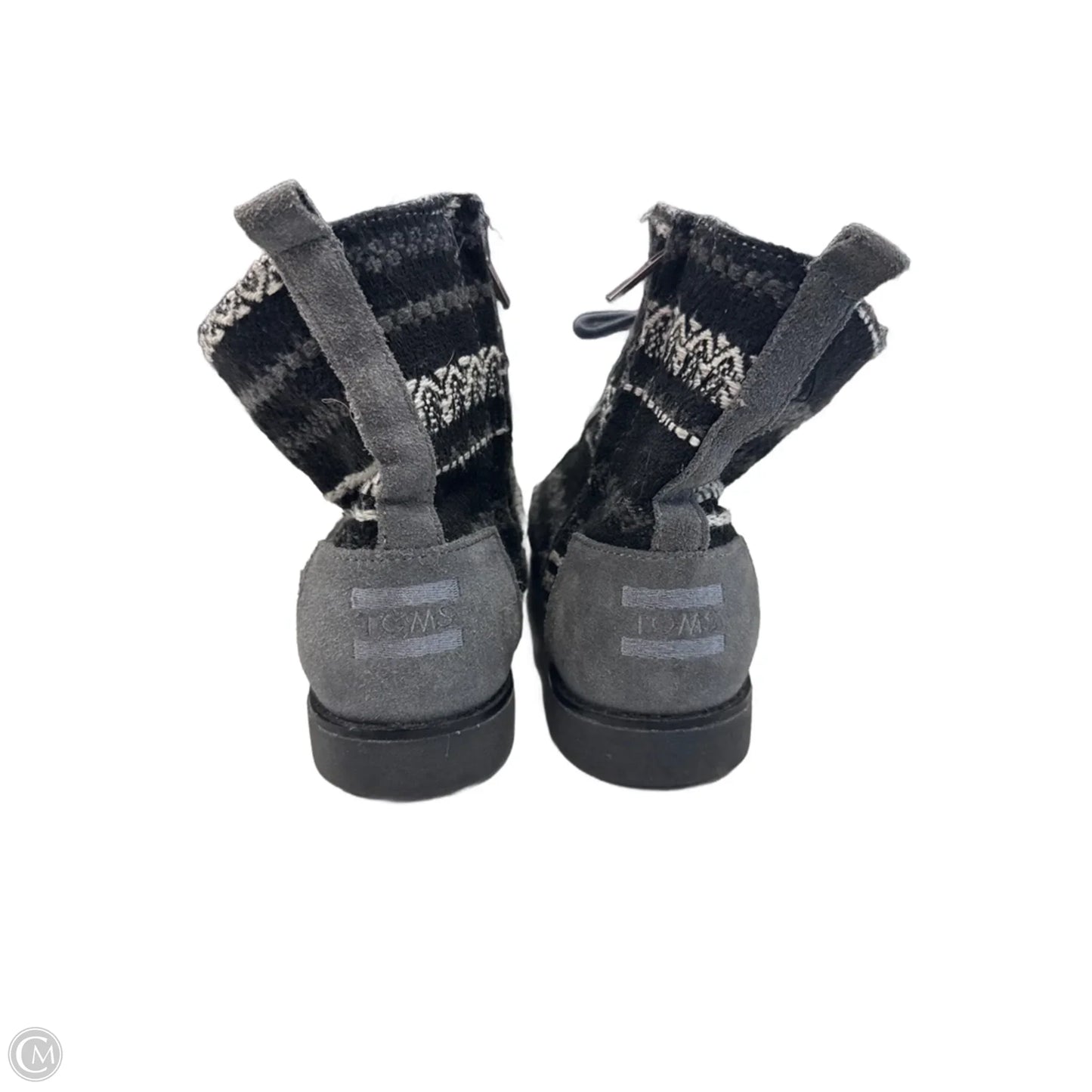 Boots Ankle Flats By Toms In Grey, Size: 7.5