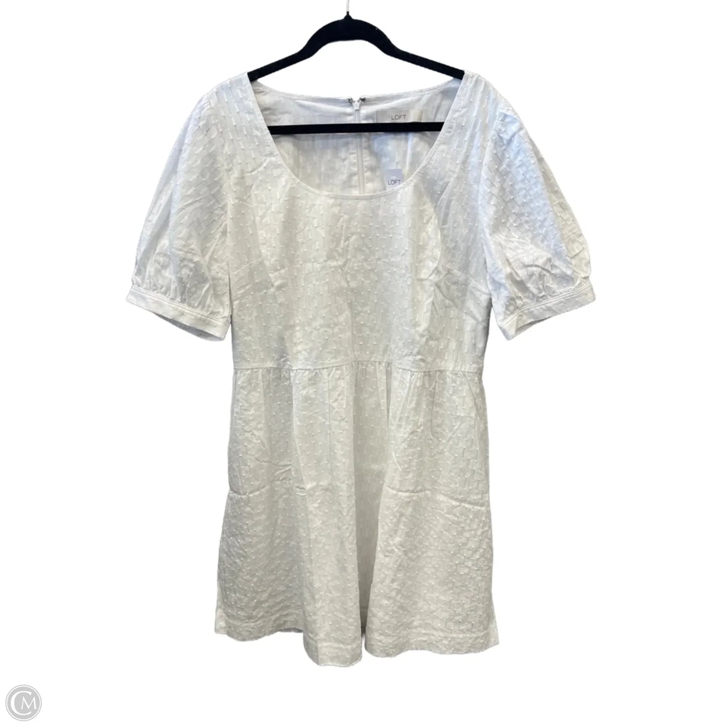 Dress Casual Midi By Loft In White, Size: Xl