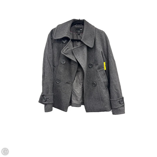 Coat Peacoat By H&m In Grey, Size: S