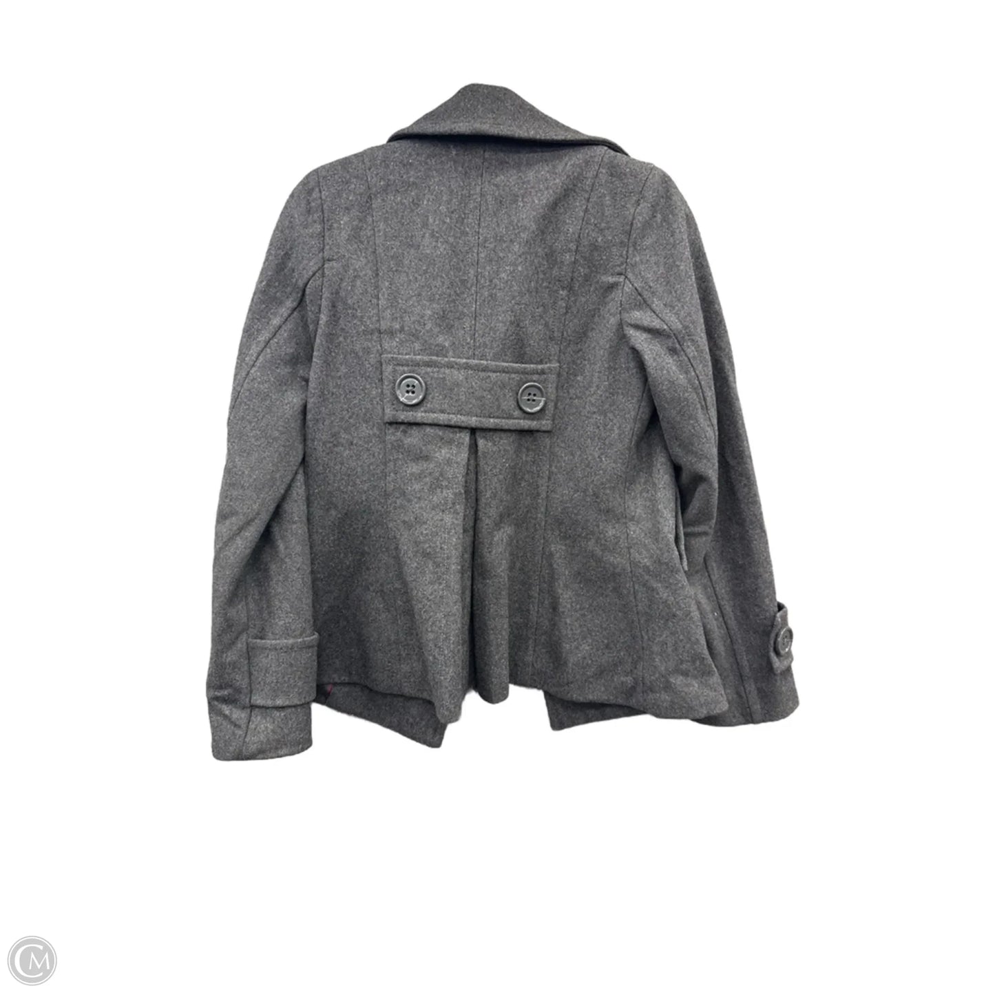 Coat Peacoat By H&m In Grey, Size: S