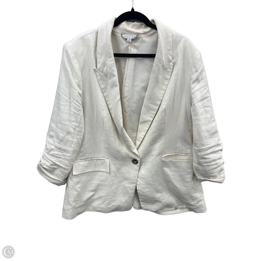 Blazer By Ophelia Roe In Cream, Size: 2x