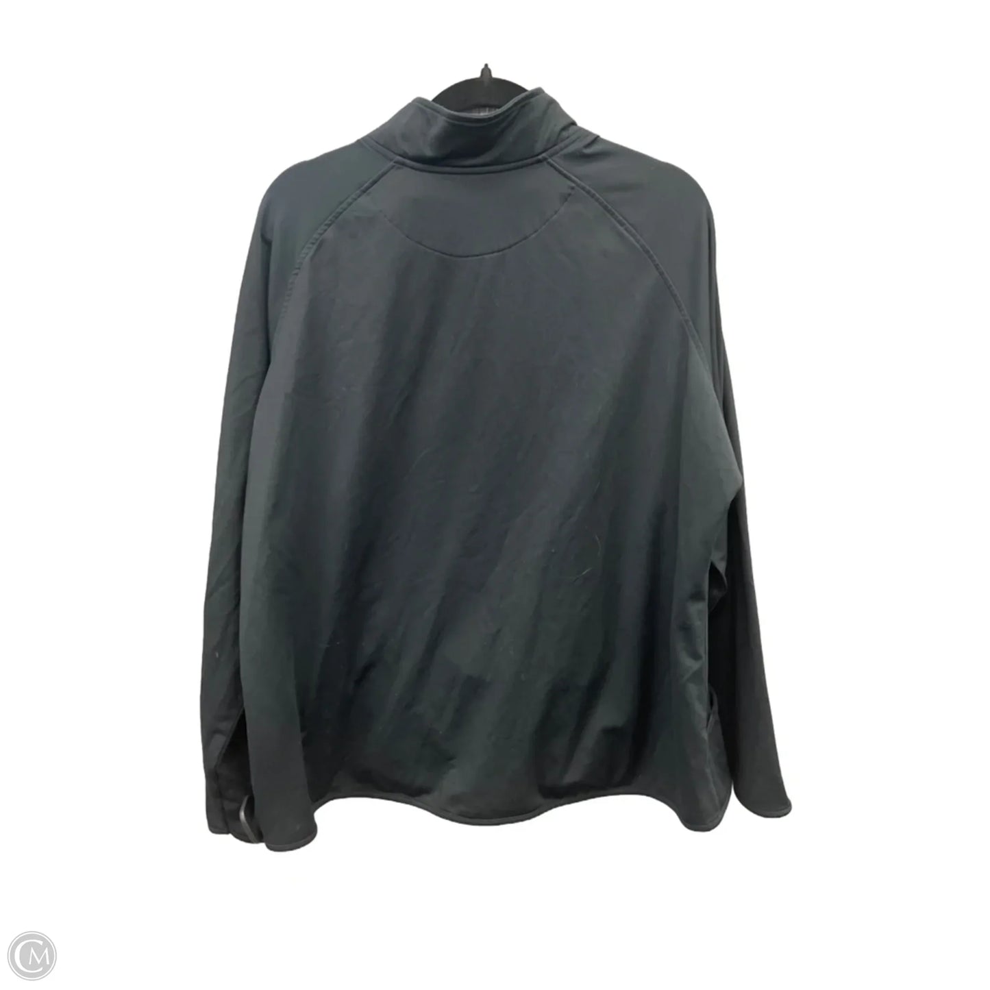 Athletic Top Long Sleeve Collar By Clothes Mentor In Black, Size: 3x