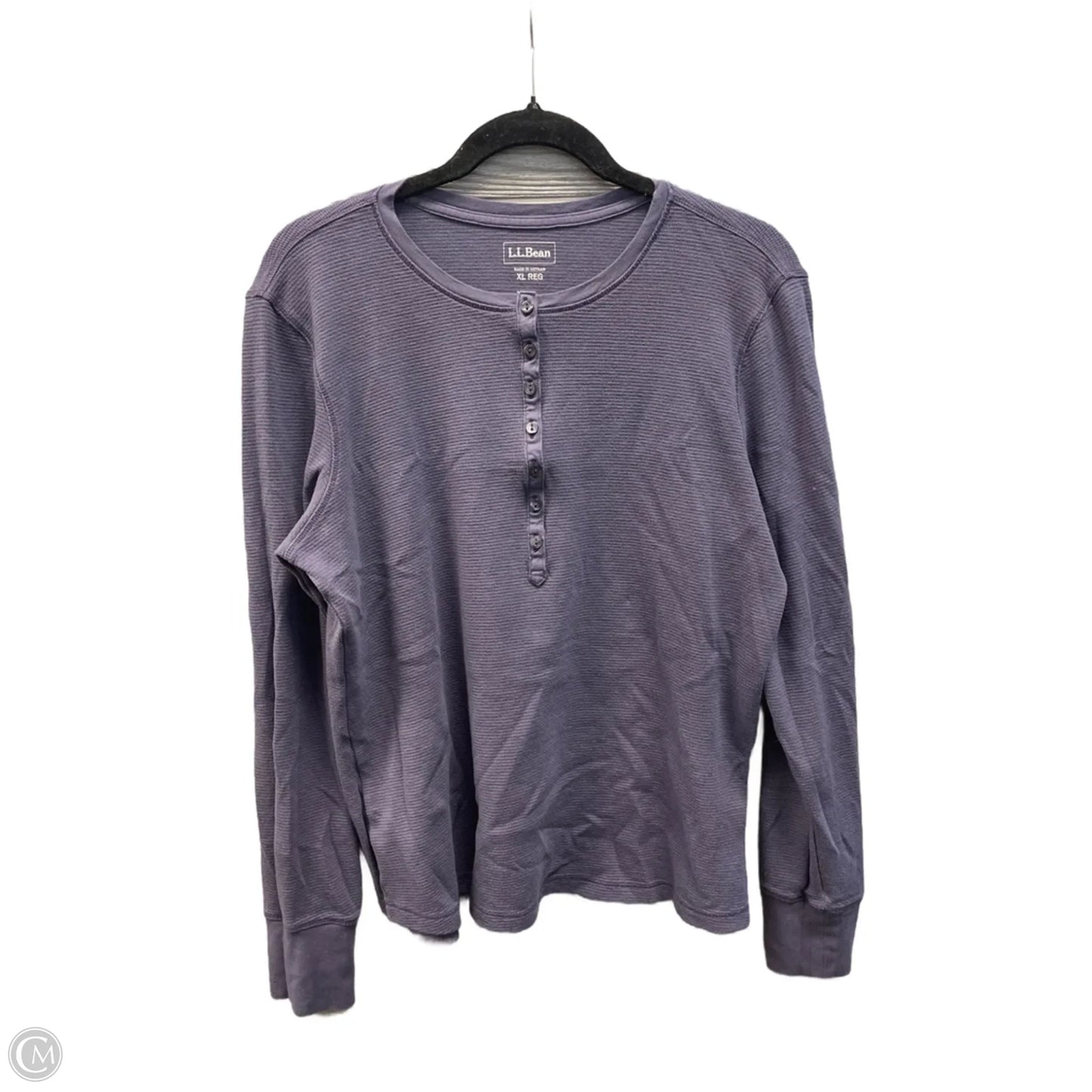 Top Long Sleeve Basic By L.l. Bean In Blue, Size: Xl