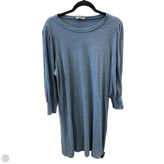Dress Casual Midi By Loft In Blue, Size: L