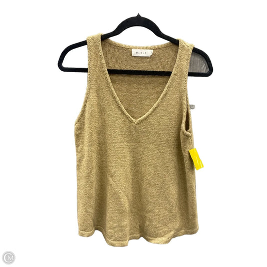 Top Sleeveless By Mable In Tan, Size: M