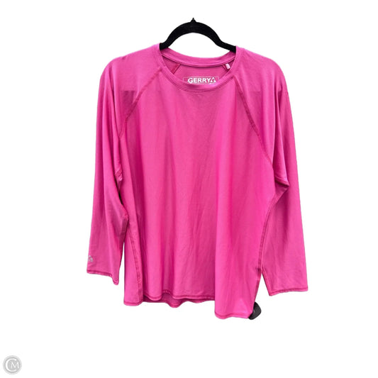 Athletic Top Long Sleeve Crewneck By Gerry In Pink, Size: Xl