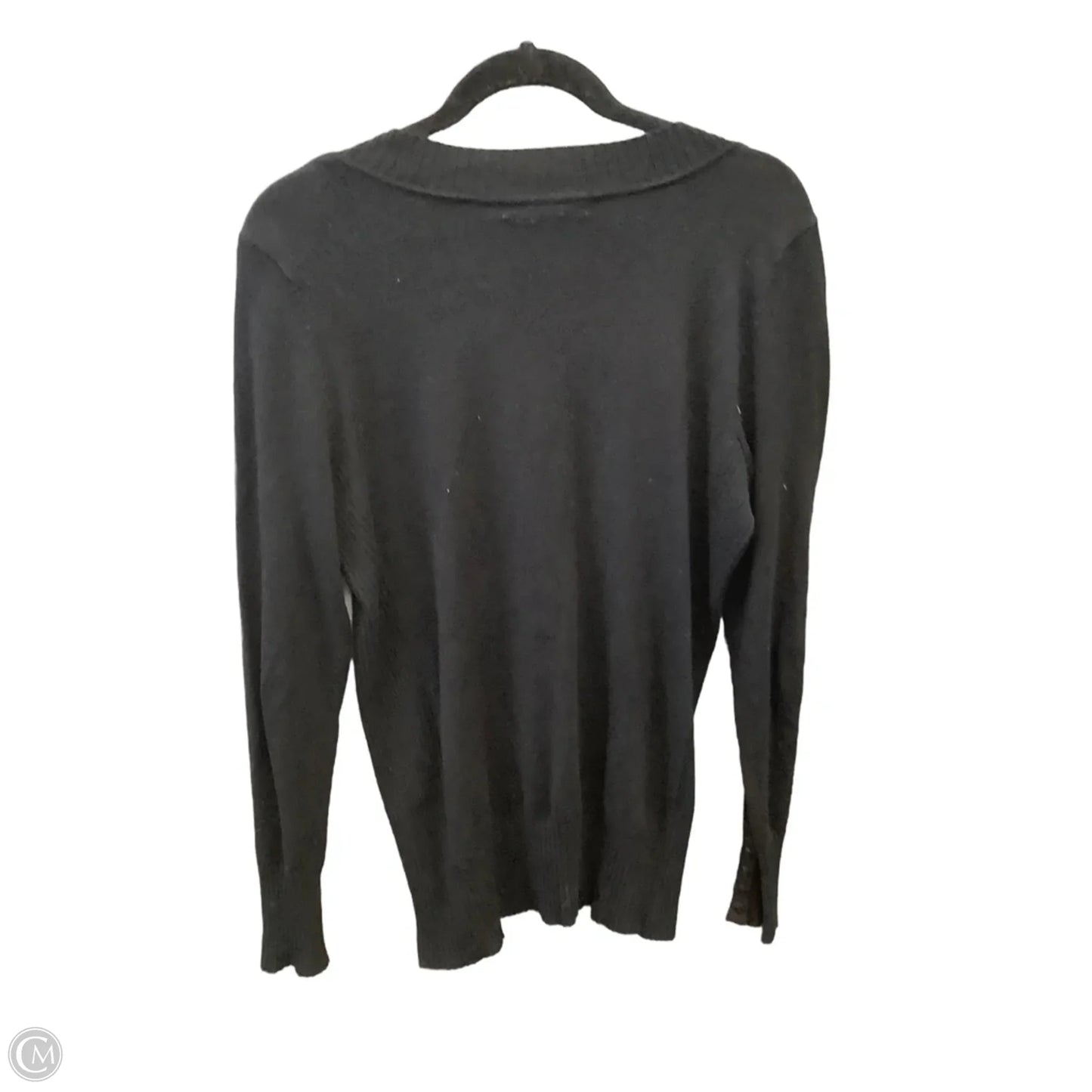 Top Long Sleeve By United States Sweaters In Black, Size: S