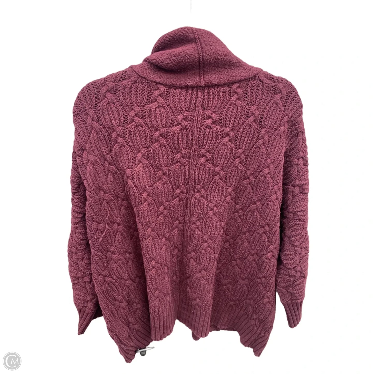 Sweater Cardigan By Liz Claiborne In Purple, Size: 1x