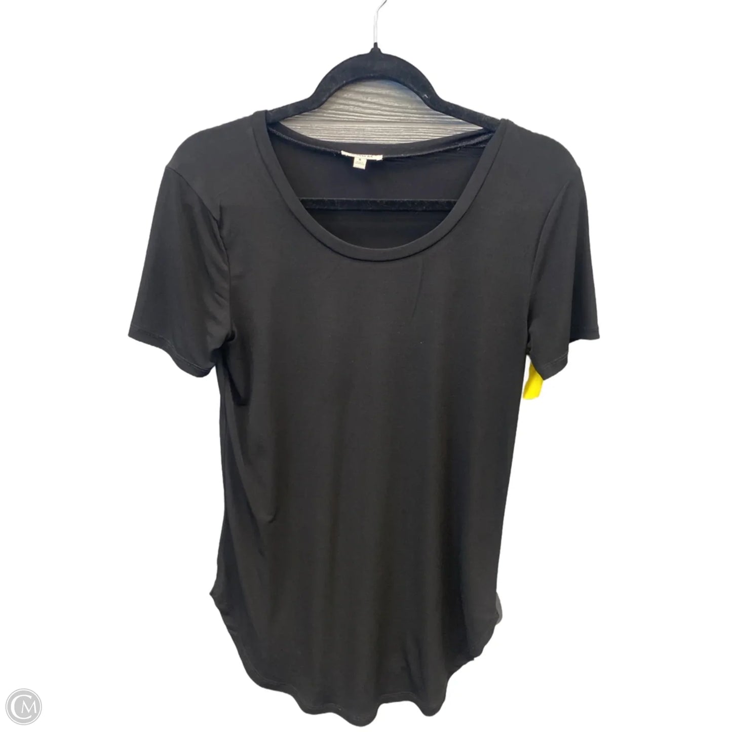 Top Short Sleeve By Zenana In Black, Size: S